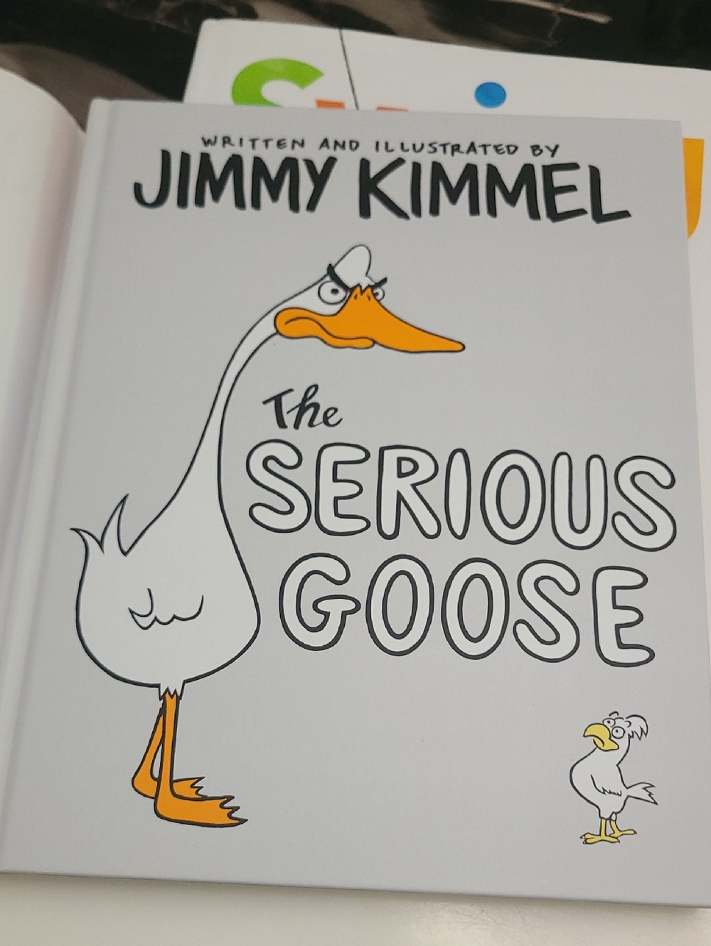 The Serious Goose by Jimmy Kimmel - White Cover with Orange Accents